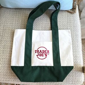 NWT "Green" Trader Joe's Mini canvas bag